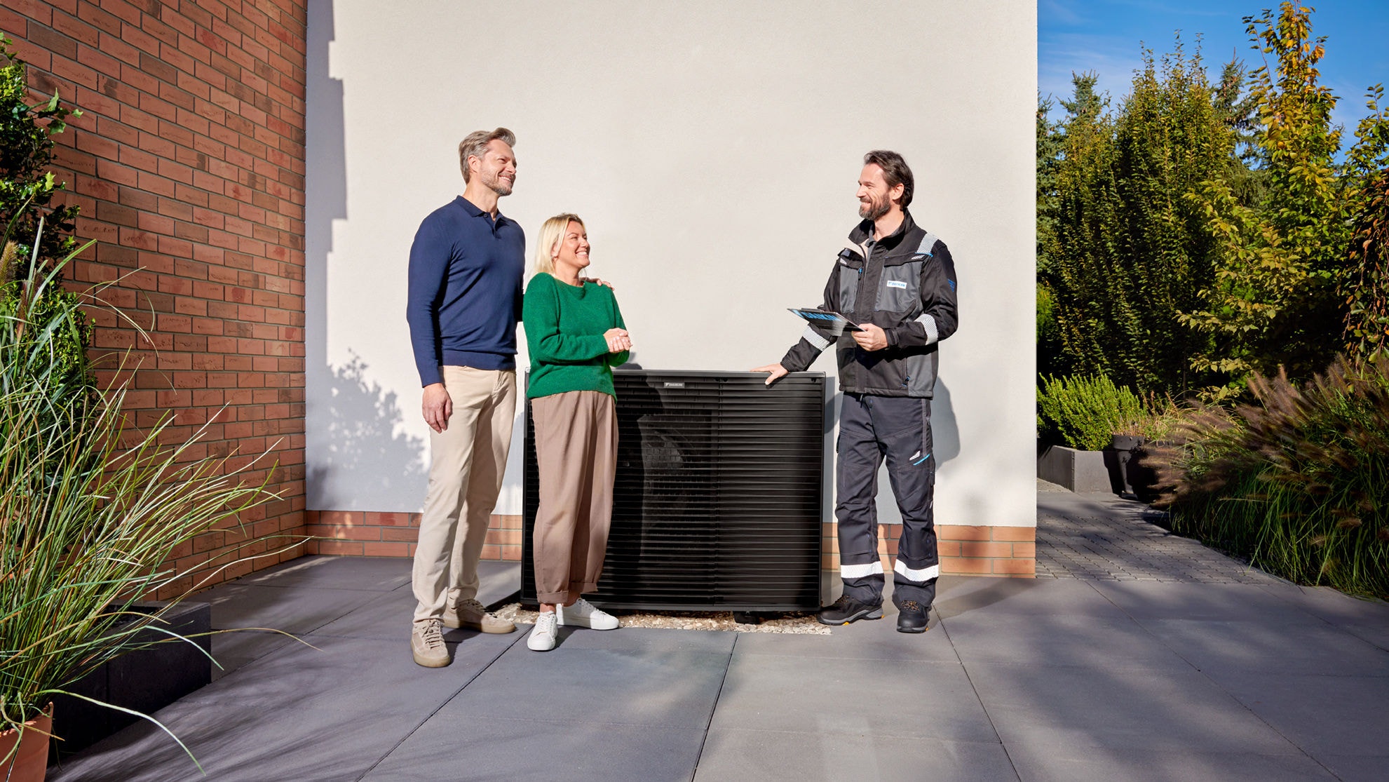 Unità esterna Daikin Altherma installata