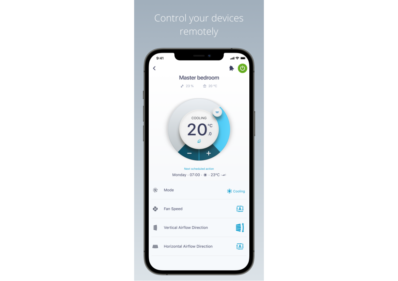 Controller di raffrescamento sul Daikin Residential Controller