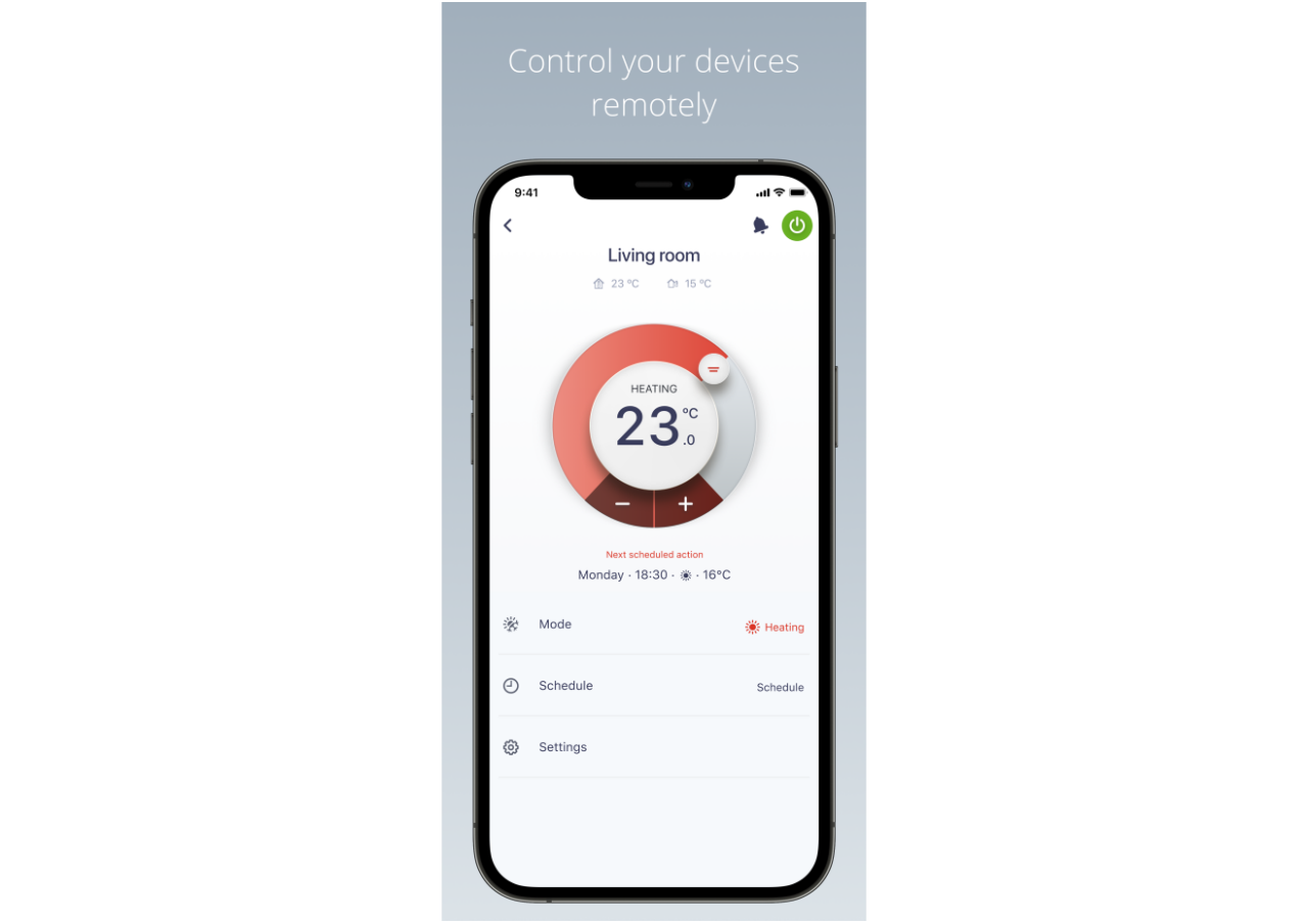 Controller di riscaldamento sul Daikin Residential Controller